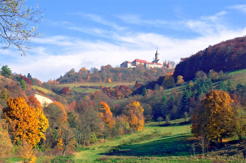 Die Leuchtenburg in der Herbstsonne Burgen Schlösser Impressionen der Blog
