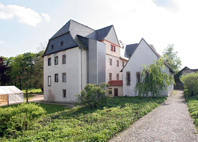 Das Schloss Kromsdorf bei Weimar in Thüringen