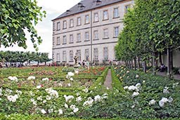 Neue Residenz Bamberg mit Rosengarten