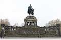 Das deutsche Eck mit dem Kaiser-Wilhelm-Denkmal in Sichtweite der Festung Ehrenbreitstein Kaiser-Wilhelm-Denkmal