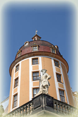 Runder Eckturm der Moritzburg