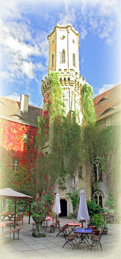 Blick auf das Schloss Püchau