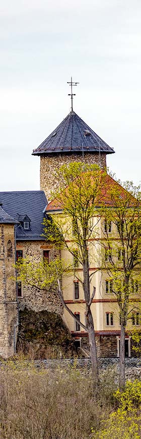 Schloss Voigtsberg im Vogtland in Sachsen