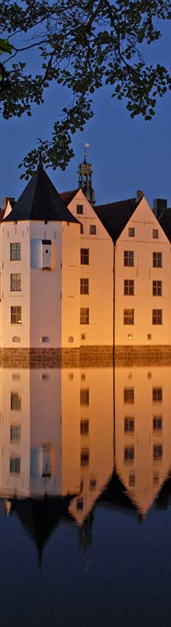 Das Schloss Glücksburg in Schleswig-Holstein