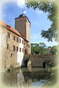 Romantischer Blick auf die Wasserburg