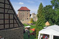 Mittelalterlicher Markt im Innenhof