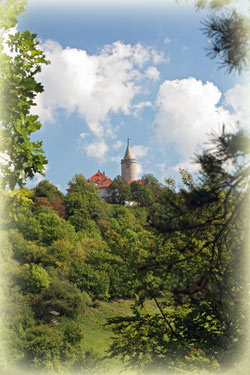 Blick auf die Leuchtenburg in Thüringen