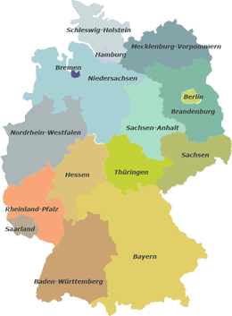 Burgen und Schlösser in den einzelnen Bundesländern